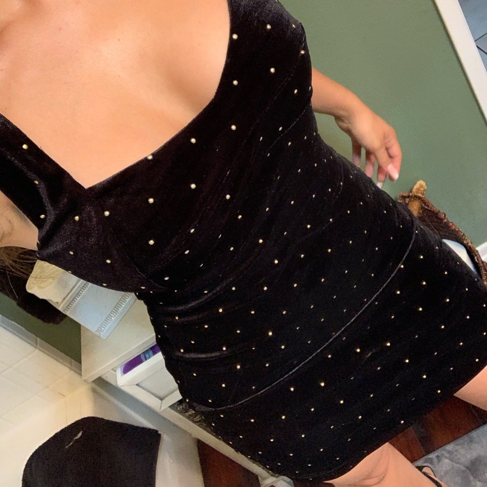 Black dress with gems